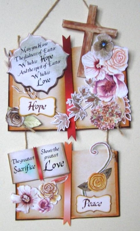 At the Cross - Hanging easter Trio by Margaret McCartney