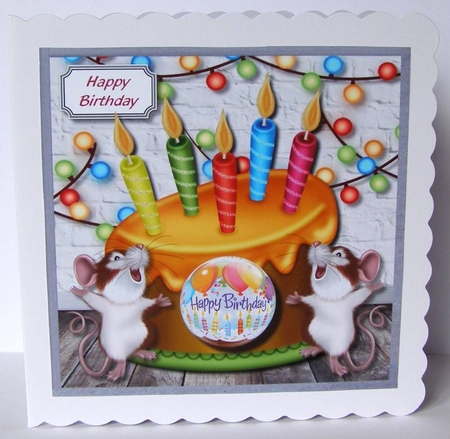 Colourful cake and fairy lights birthday by Margaret McCartney