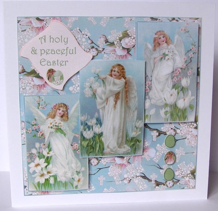 Vintage Angels Religious Easter Card Making Kit by Margaret McCartney