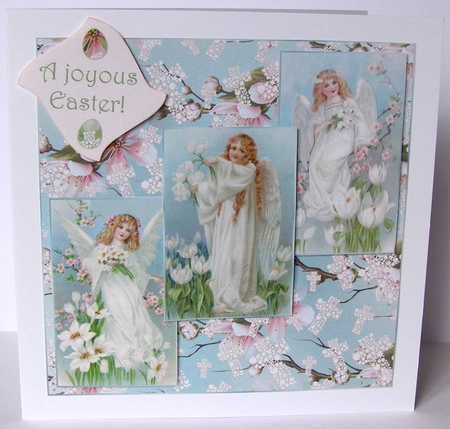 Vintage Angels Religious Easter Card Making Kit by Margaret McCartney