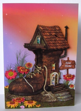 Boot House with Windows and Door by Margaret McCartney
