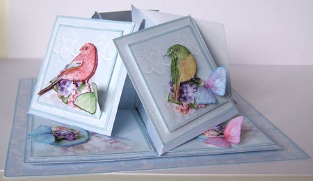 Birds and Butterflies Quad Easel Kit.1 by Margaret McCartney