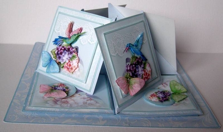 Birds and Butterflies Quad Easel Kit.5 by Margaret McCartney