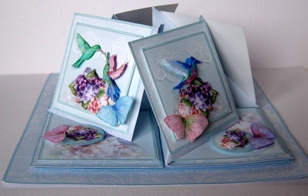 Birds and Butterflies Quad Easel Kit.5 by Margaret McCartney