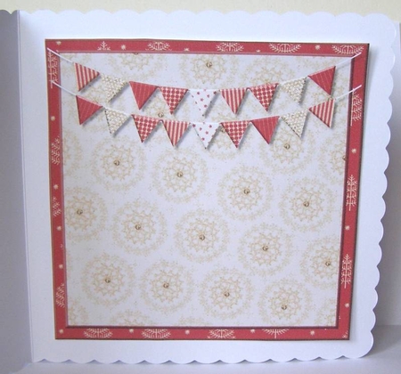 Christmas roses Quick card INSERT by Margaret McCartney