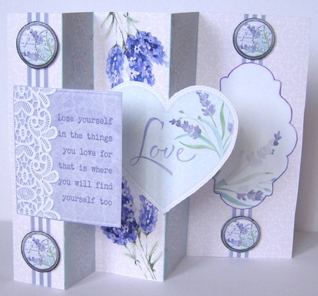 Find Yourself in Love Double Fold Back Card Mini Kit by Margaret McCartney