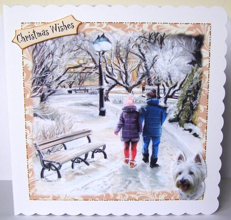 WALKIES PORTRAIT WESTIE & COUPLE by Margaret McCartney