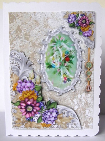 Christmas Foiled Champagne C by Margaret McCartney