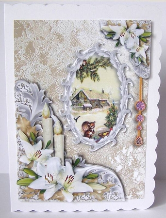 Christmas Foiled Champagne D by Margaret McCartney