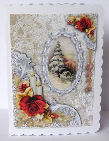 Christmas Foiled Champagne F by Margaret McCartney