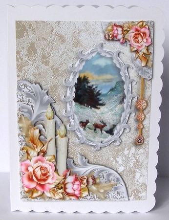 Christmas Foiled Champagne H by Margaret McCartney