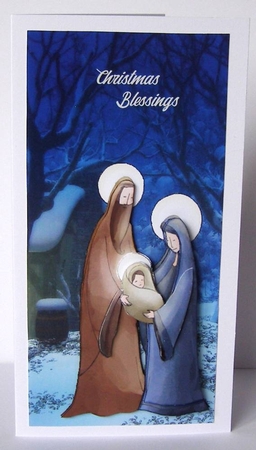 HOLY FAMILY TOPPER CHRISTMAS BLESSINGS by Margaret McCartney