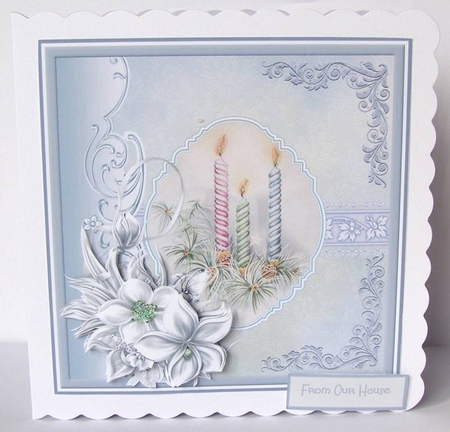 Christmas candles by Margaret McCartney