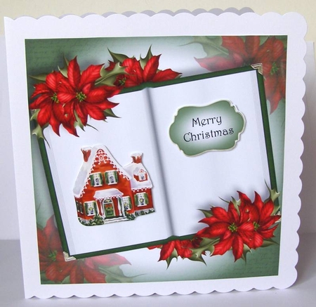 Blank Christmas Open Book QUICK TOPPER Bumper Kit by Margaret McCartney