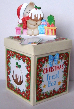 Table & Tree Gift Box - Teddys Treat Box by Margaret McCartney