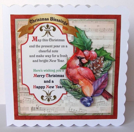 A Christmas Chorus  Keeping it Simple 6x6 Card Kit by Margaret McCartney