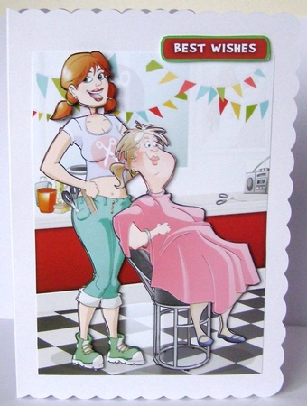 Hairdresser Dudess Christmas by Margaret McCartney