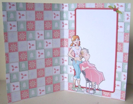 Hairdresser Dudess Christmas Insert by Margaret McCartney