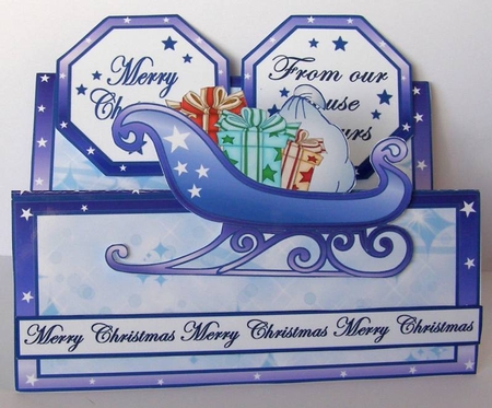 DTF Blue Sleigh by Margaret McCartney