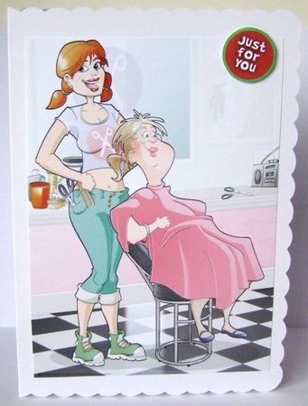 Hairdresser Dudess A4 by Margaret McCartney