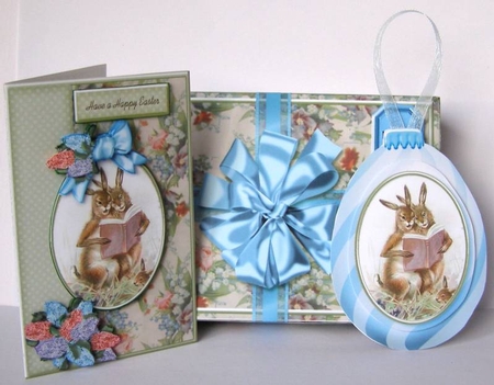 3D Easter Egg Bauble Card And Gift Box-7 by Margaret McCartney