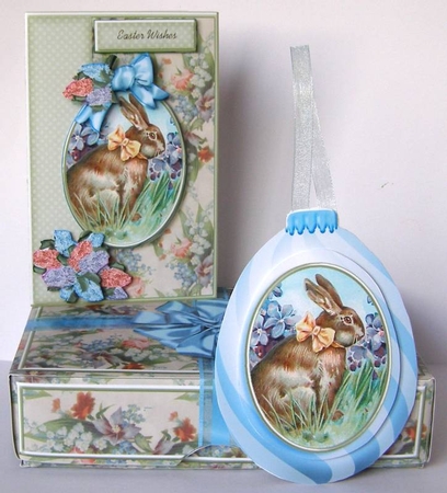 3D Easter Egg Bauble Card And Gift Box-8 by Margaret McCartney