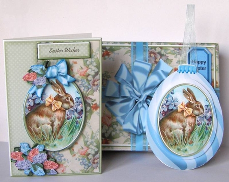 3D Easter Egg Bauble Card And Gift Box-8 by Margaret McCartney
