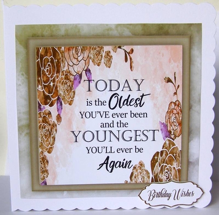 Birthday Quote, Oldest and Youngest  by Margaret McCartney