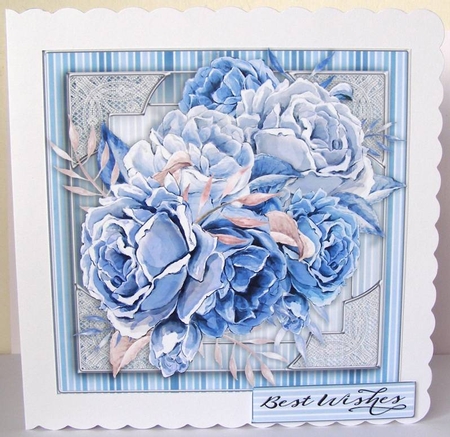Happy Birthday thank you with love Quick card  by Margaret McCartney