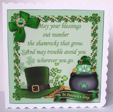 7x7 St Patricks day blessing mini kit by Margaret McCartney