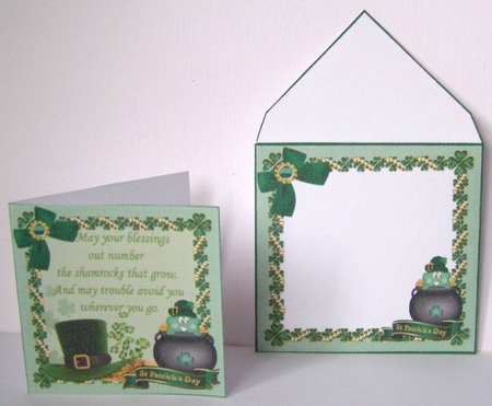 7x7 St Patricks day blessing mini kit by Margaret McCartney