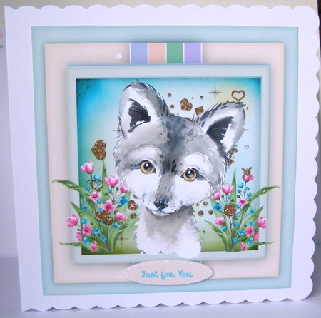 Lovely Fox in the Flowers  by Margaret McCartney