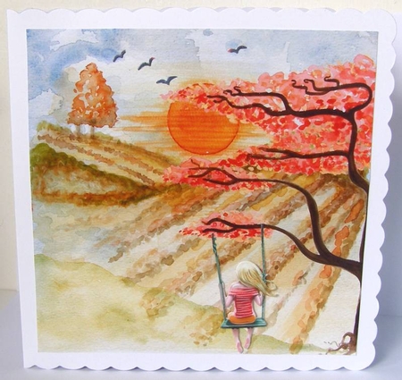 4 Seasons Watercolour Scenes by Margaret McCartney