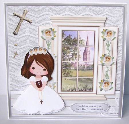 First Holy Communion Card Mini Kit & Decoupage by Margaret McCartney
