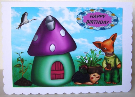Birthday Gardening time by Margaret McCartney