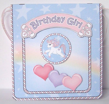 3D Gift Bag Mini Kit - My Cute Little Unicorn by Margaret McCartney