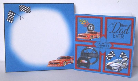 8x8 best car racing dad ever mini kit by Margaret McCartney