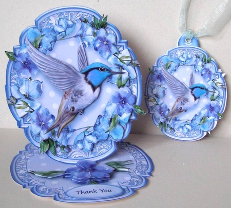 Feathered Friends Shaped Easel  Kit-3 by Margaret McCartney