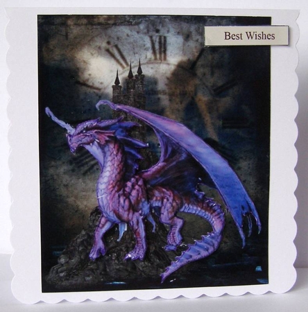 Land Before Time Topper with Decoupage by Margaret McCartney