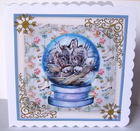Christmas Globe Toppers  by Margaret McCartney