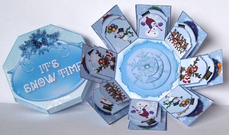 Let It Snow Exploding Box Card  by Margaret McCartney
