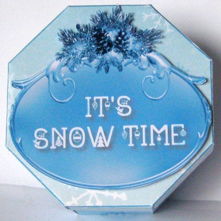 Let It Snow Exploding Box Card  by Margaret McCartney