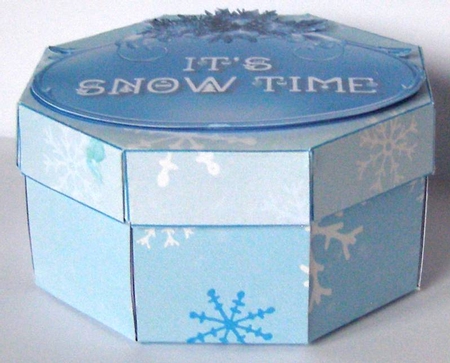Let It Snow Exploding Box Card  by Margaret McCartney