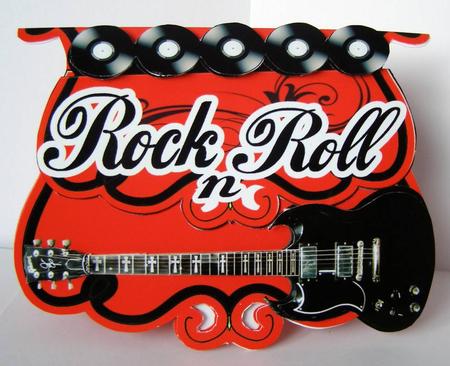 Fold and Flip Rock and Roll Card by Margaret McCartney