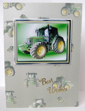 Tractor Backing Sheet by Margaret McCartney