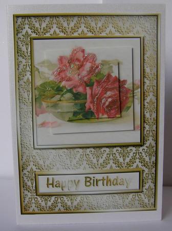 Red Roses Quick Card by Margaret McCartney