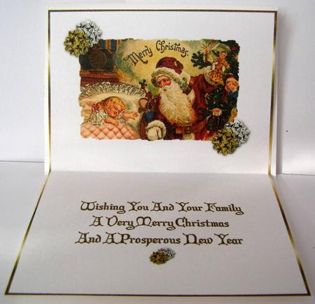 Vintage Christmas Wishes Insert by Margaret McCartney