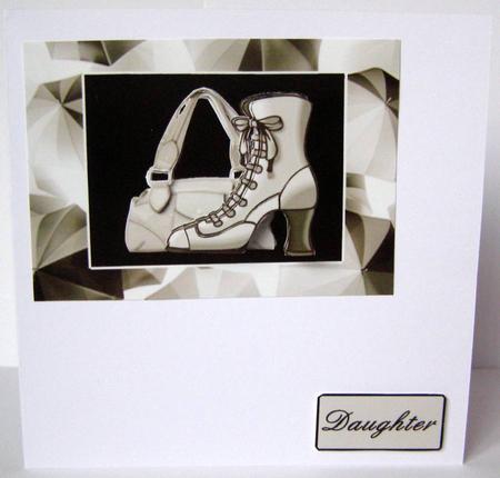 Bag, Brollies and Boots in Sepia by Margaret McCartney