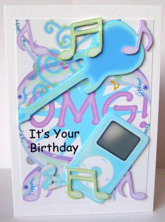 Decoupage Teenager Card by Margaret McCartney