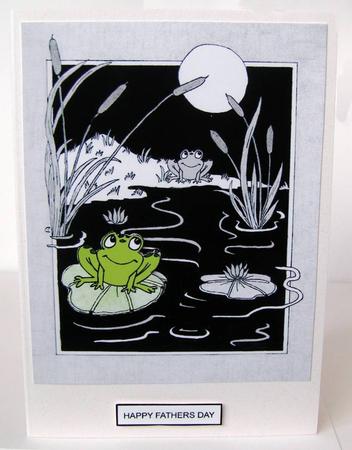 Mono and Neon Frogs by Margaret McCartney